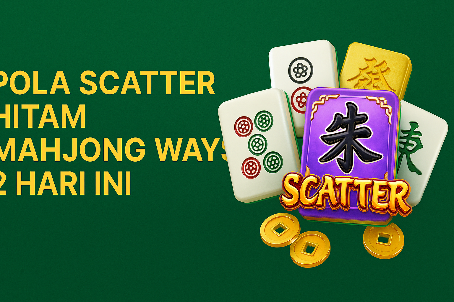Pola Scatter Hitam Mahjong Ways 2 Hari Ini